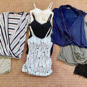 ** 7 SHIRTS IN BUNDLE **  Summer Nursing Tops and Tank Tops